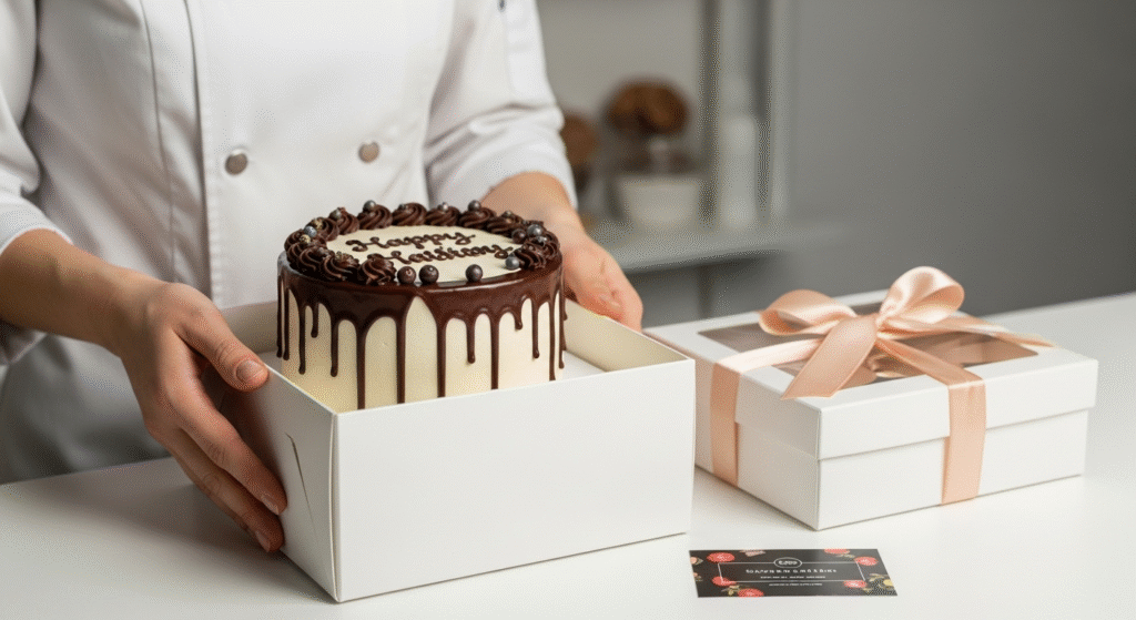 Bolo Artesanal em Embalagem de Luxo